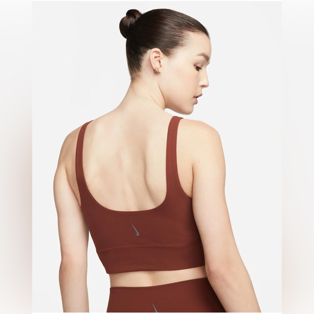 Brown Nike Yoga Luxe Women's Infinalon Sports Bra Size Small